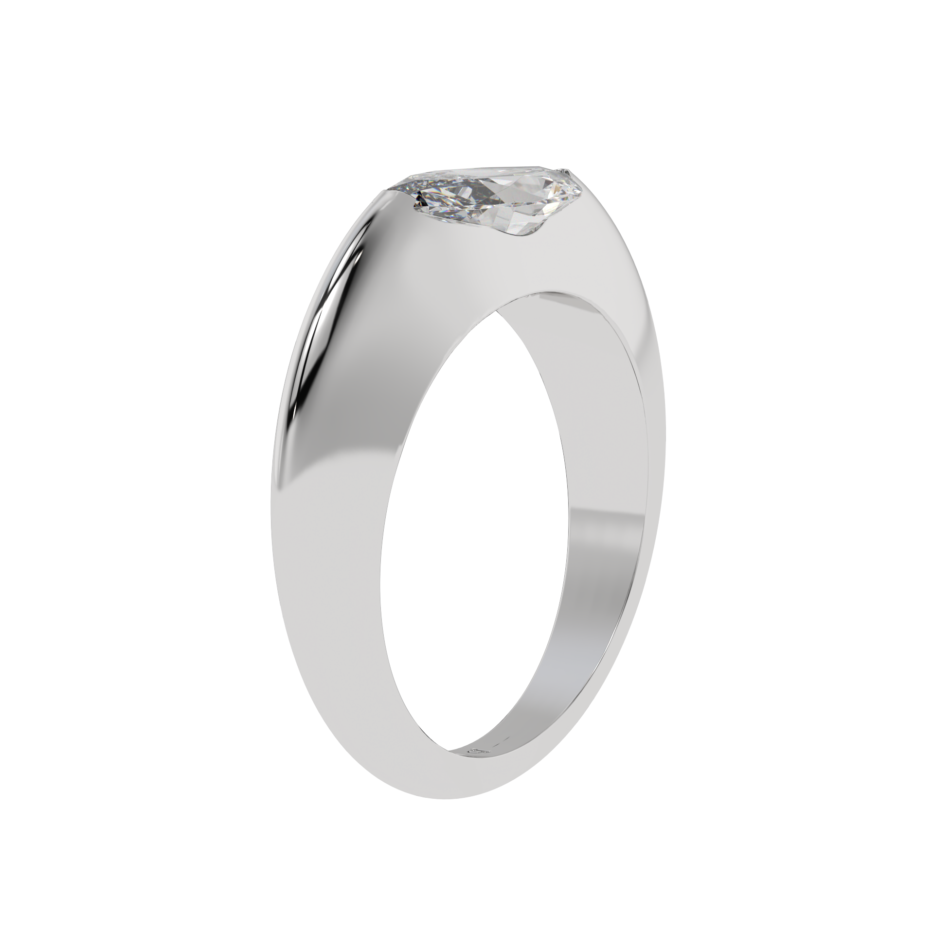 Sleek Marquise Bezel Ring - Caratlink