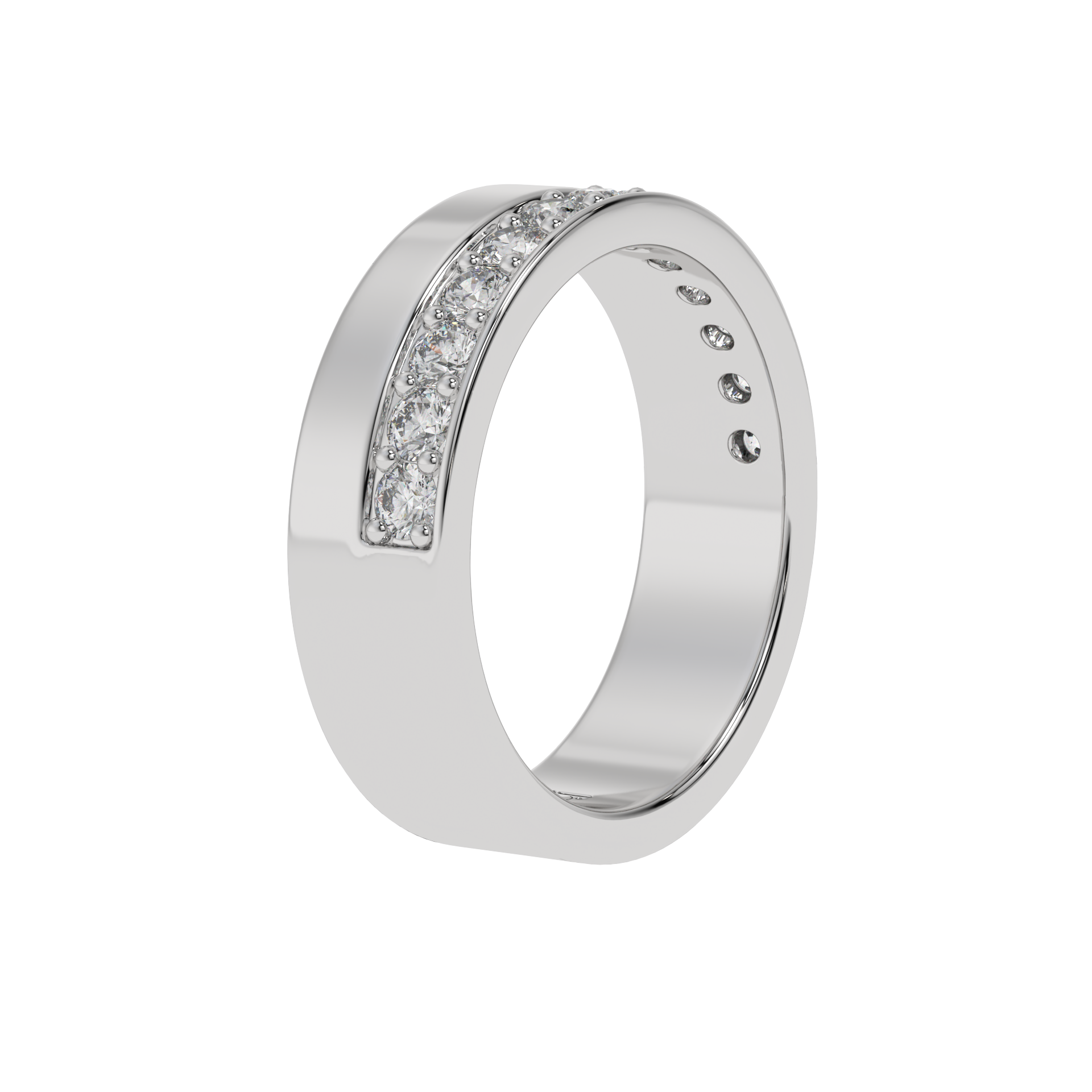 Lustro Channel Diamond Band Caratlink