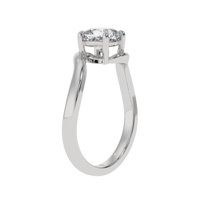 Pure Harmony Cushion Solitaire Ring - Caratlink