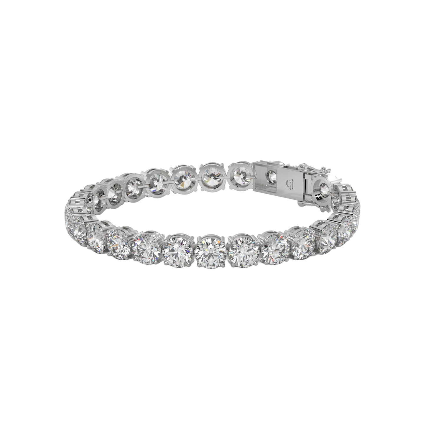 Round Brilliant Diamond Tennis Bracelet Caratlink