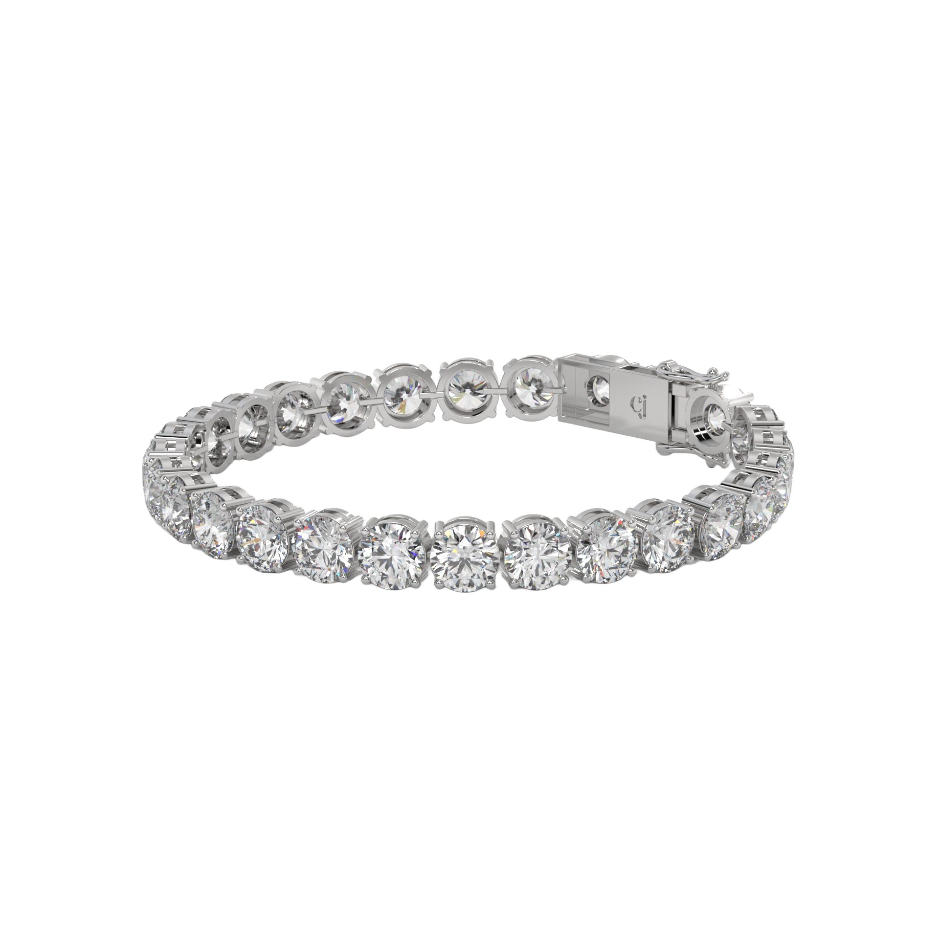 Round Brilliant Diamond Tennis Bracelet Caratlink