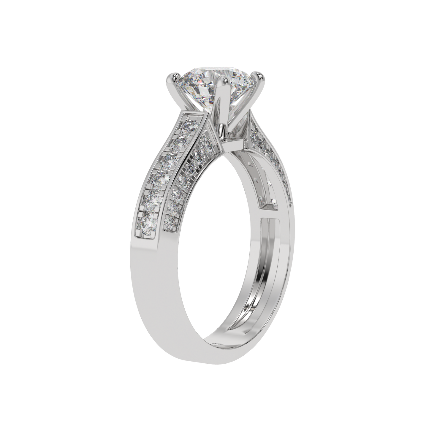 Classic Crown Solitaire Ring - Caratlink