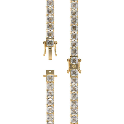 Asscher Diamond Luxe Tennis Bracelet Caratlink