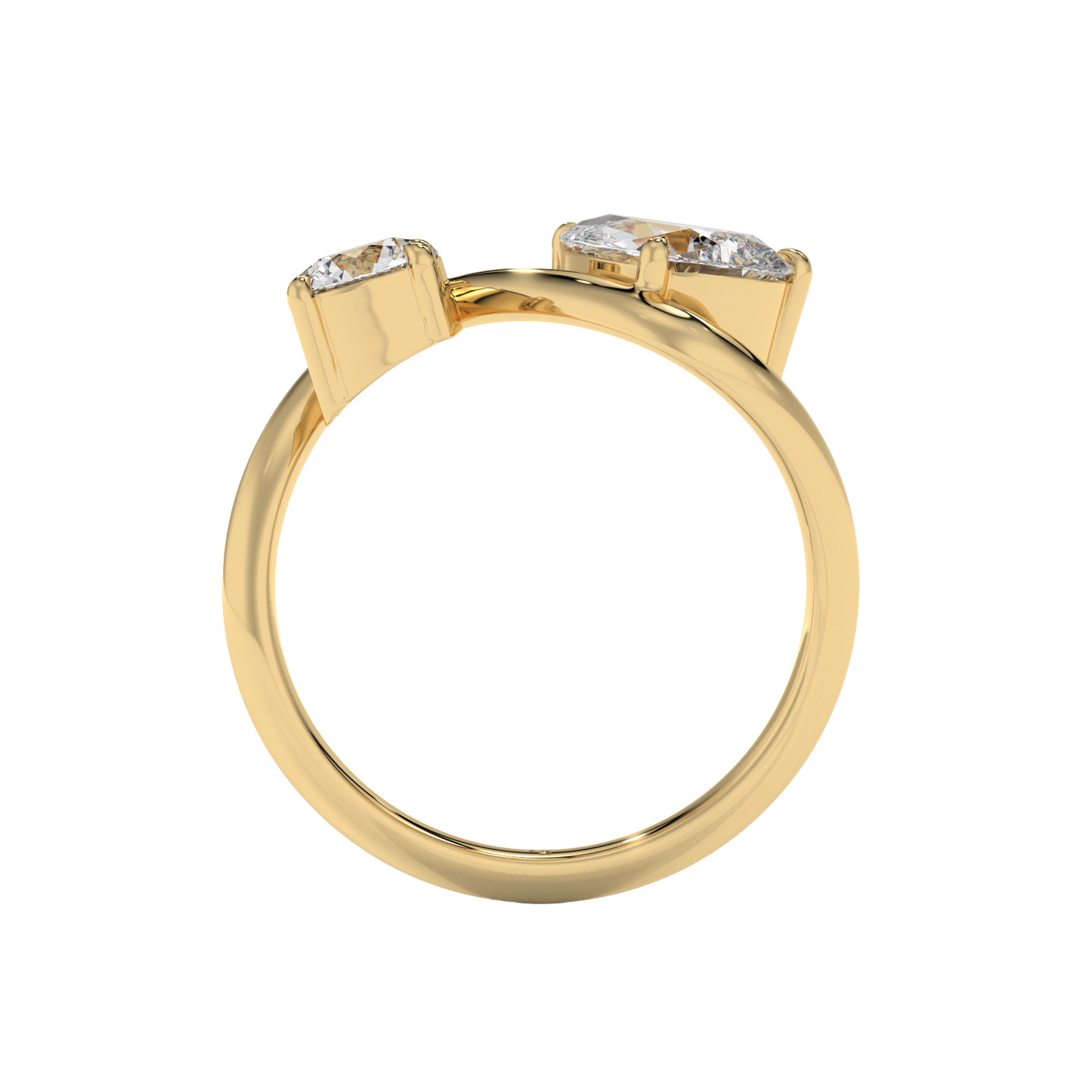 Dual Harmony Diamond Ring