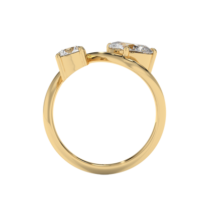 Dual Harmony Diamond Ring