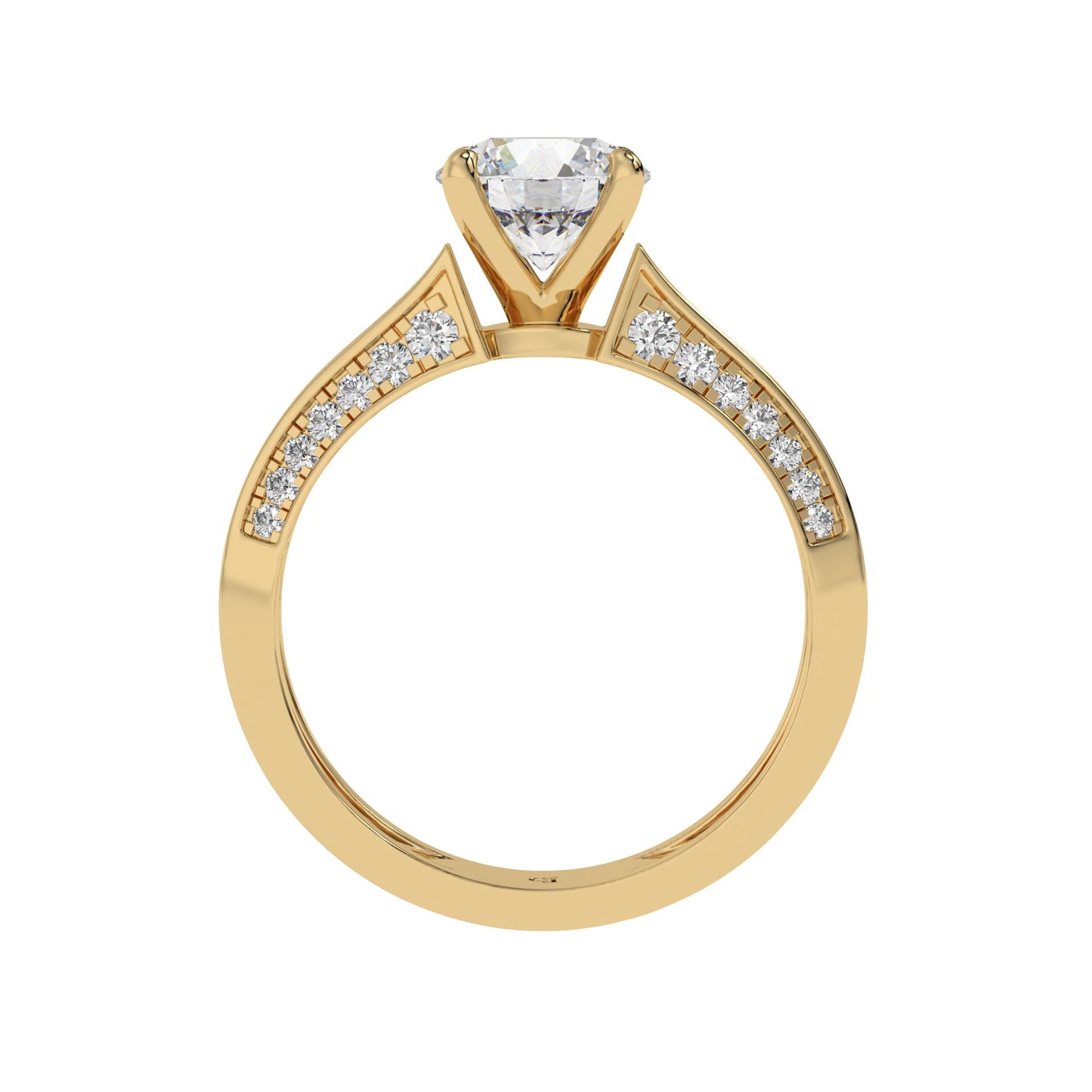 Classic Crown Solitaire Ring - Caratlink