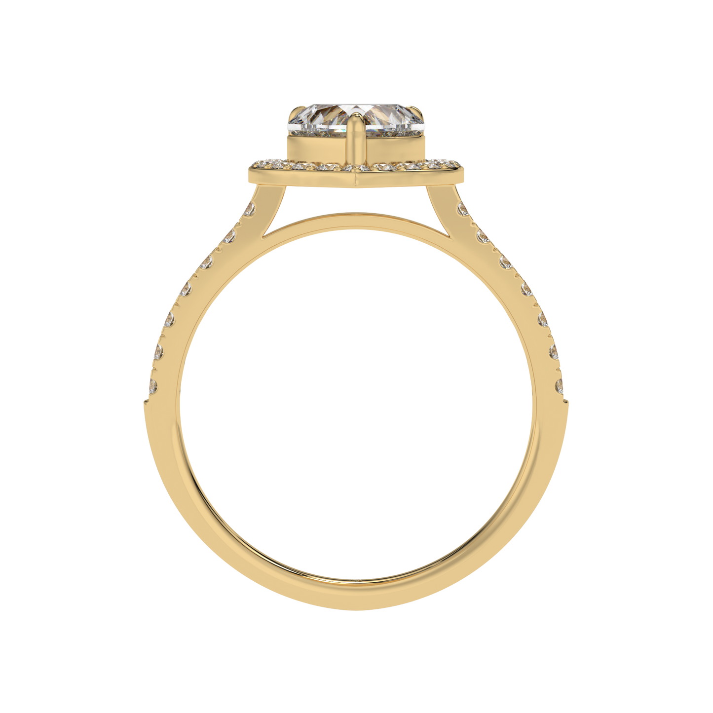 Eternal Love Heart Halo Ring - Caratlink