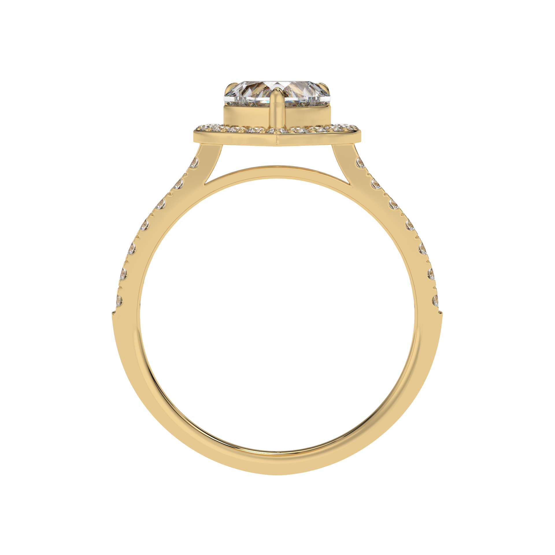 Eternal Love Heart Halo Ring - Caratlink