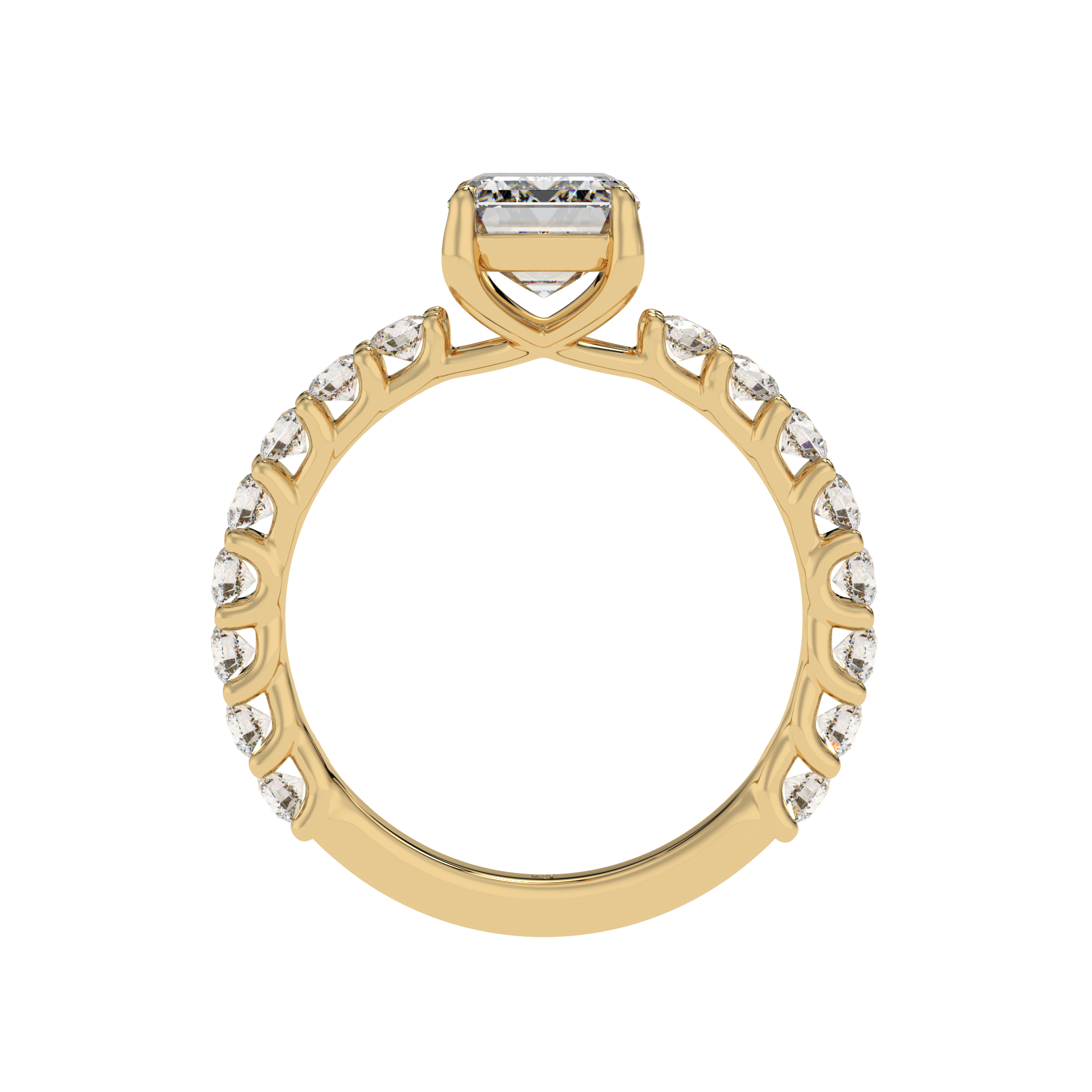 Eternal Spark Emerald Halo Ring - Caratlink