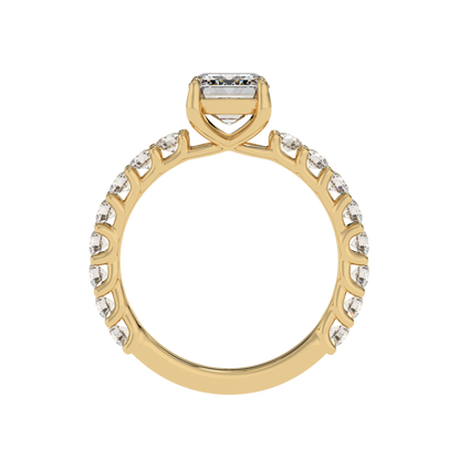 Eternal Spark Emerald Halo Ring - Caratlink