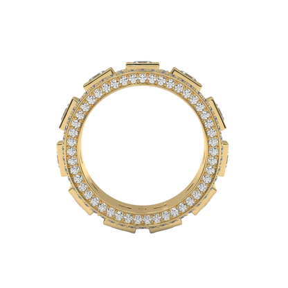 Regal Square Diamond Band