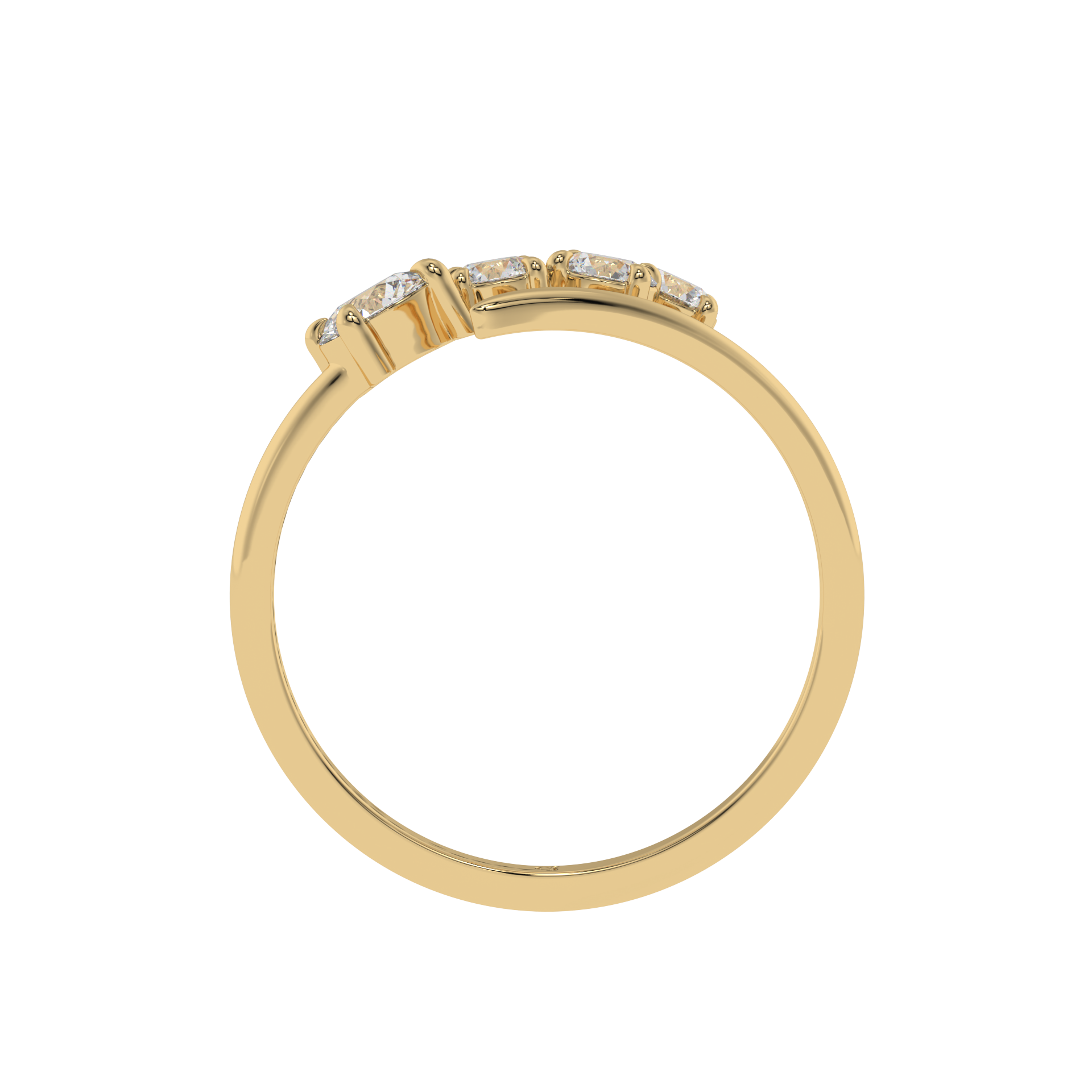 Serena Curve Diamond Wrap Ring Caratlink