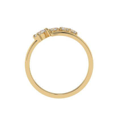 Serena Curve Diamond Wrap Ring Caratlink