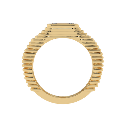 Imperial Edge Emerald Band Ring - Caratlink