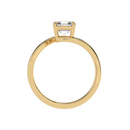 Timeless Twist Asscher Solitaire Ring - Caratlink