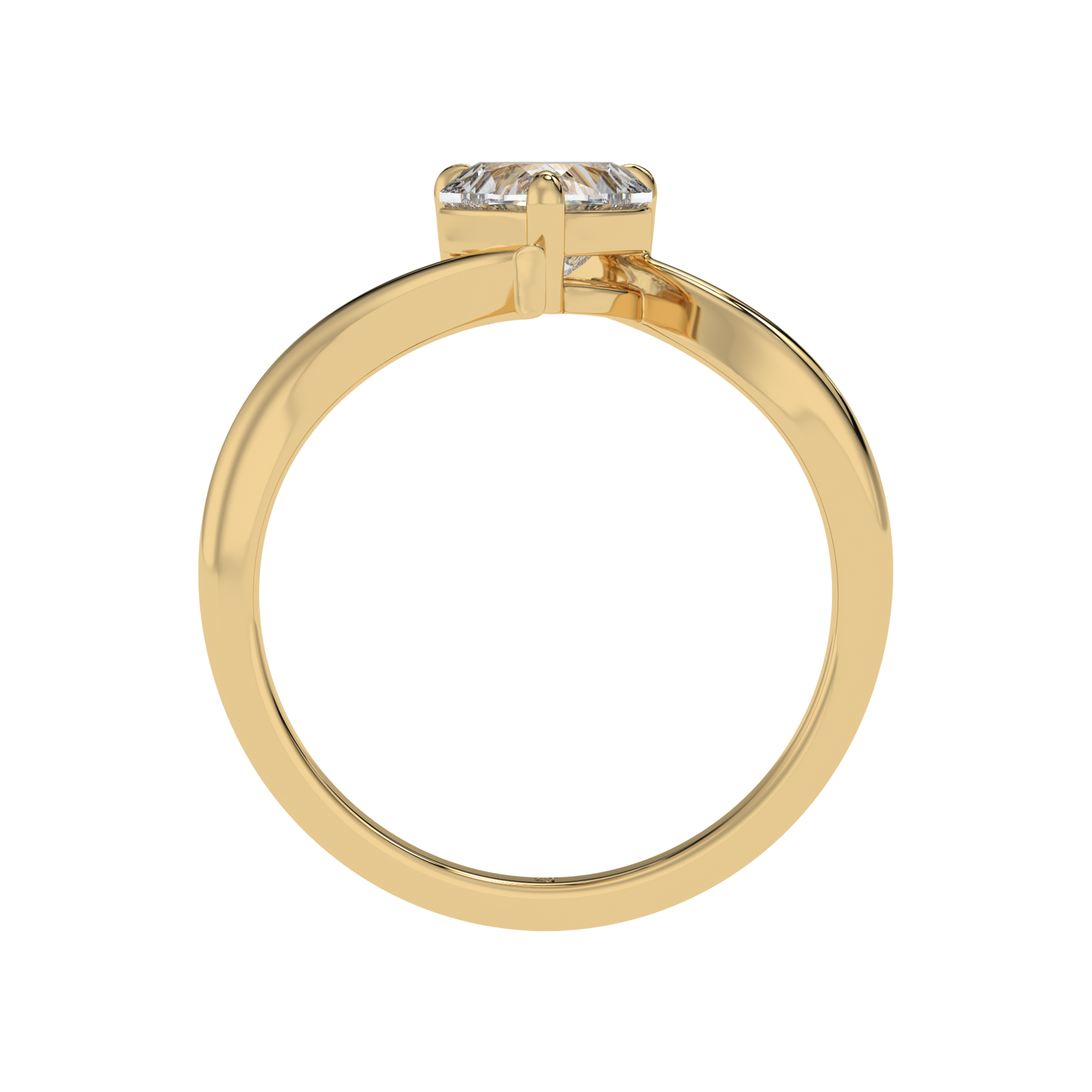 Heart Embrace Solitaire Ring - Caratlink