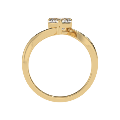 Heart Embrace Solitaire Ring - Caratlink