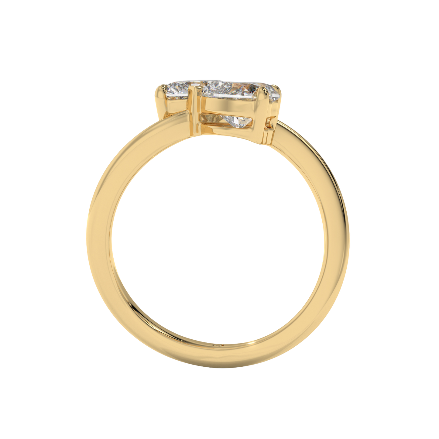 Twin Hearts Diamond Ring Caratlink