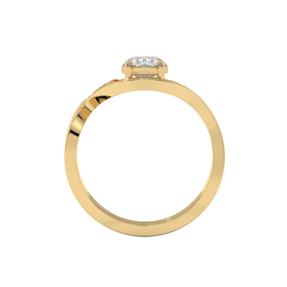 Eternal Wave Oval Diamond Ring Caratlink