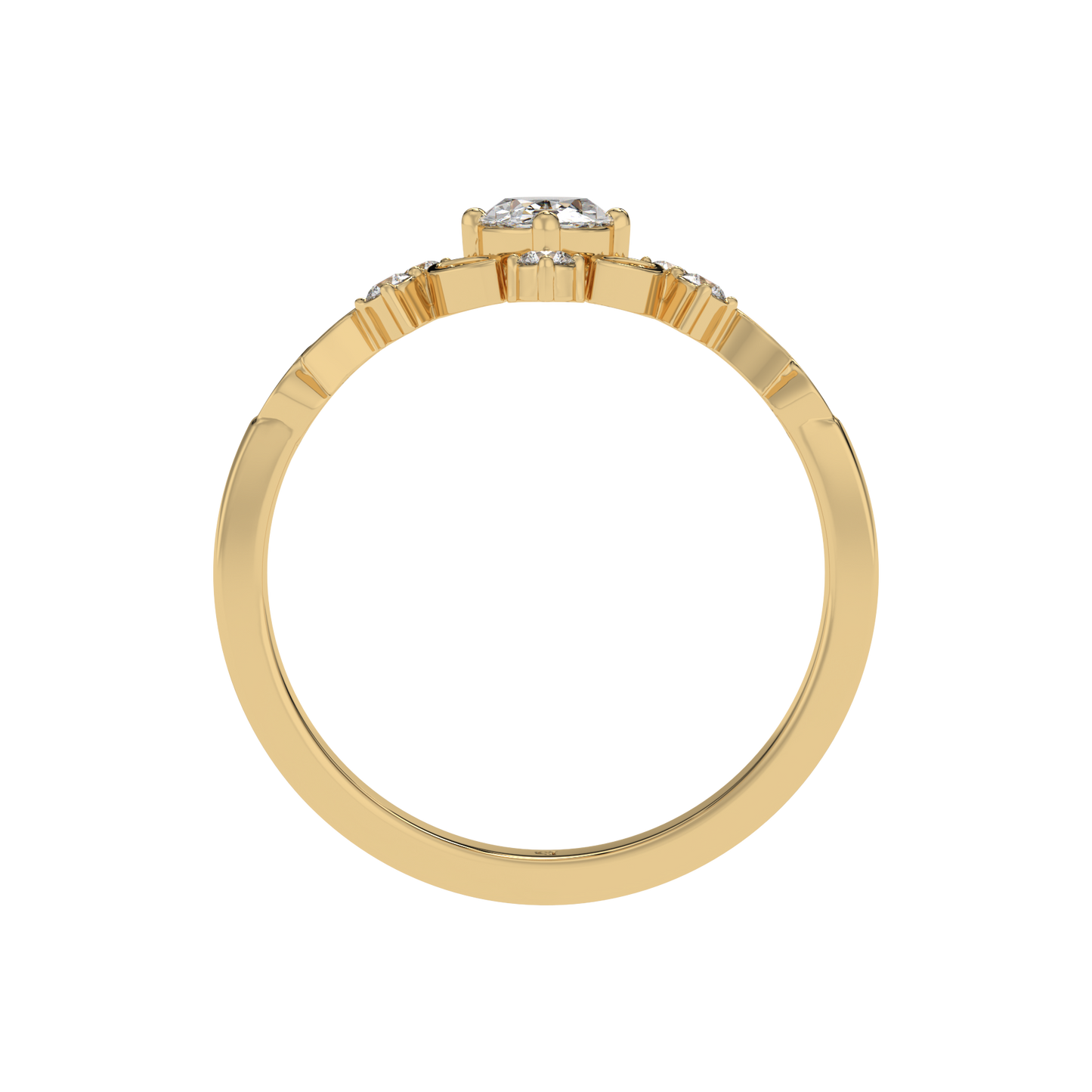 Vintage Tiara Oval Ring - Caratlink