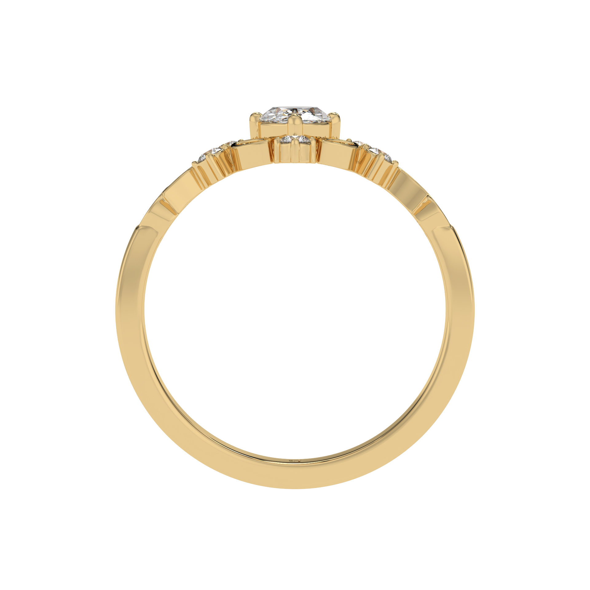 Vintage Tiara Oval Ring - Caratlink