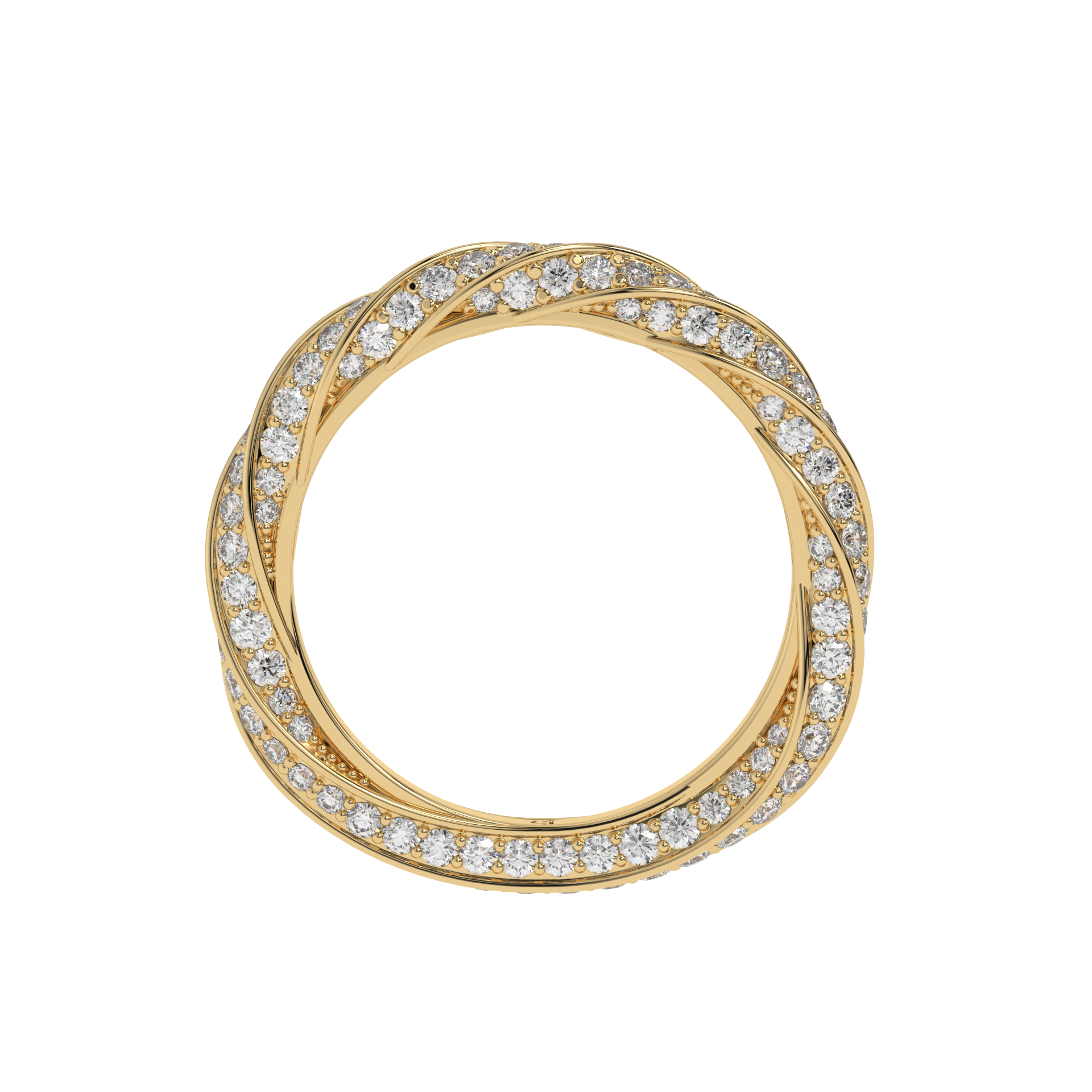 Infinity Criss-Cross Diamond Band Caratlink