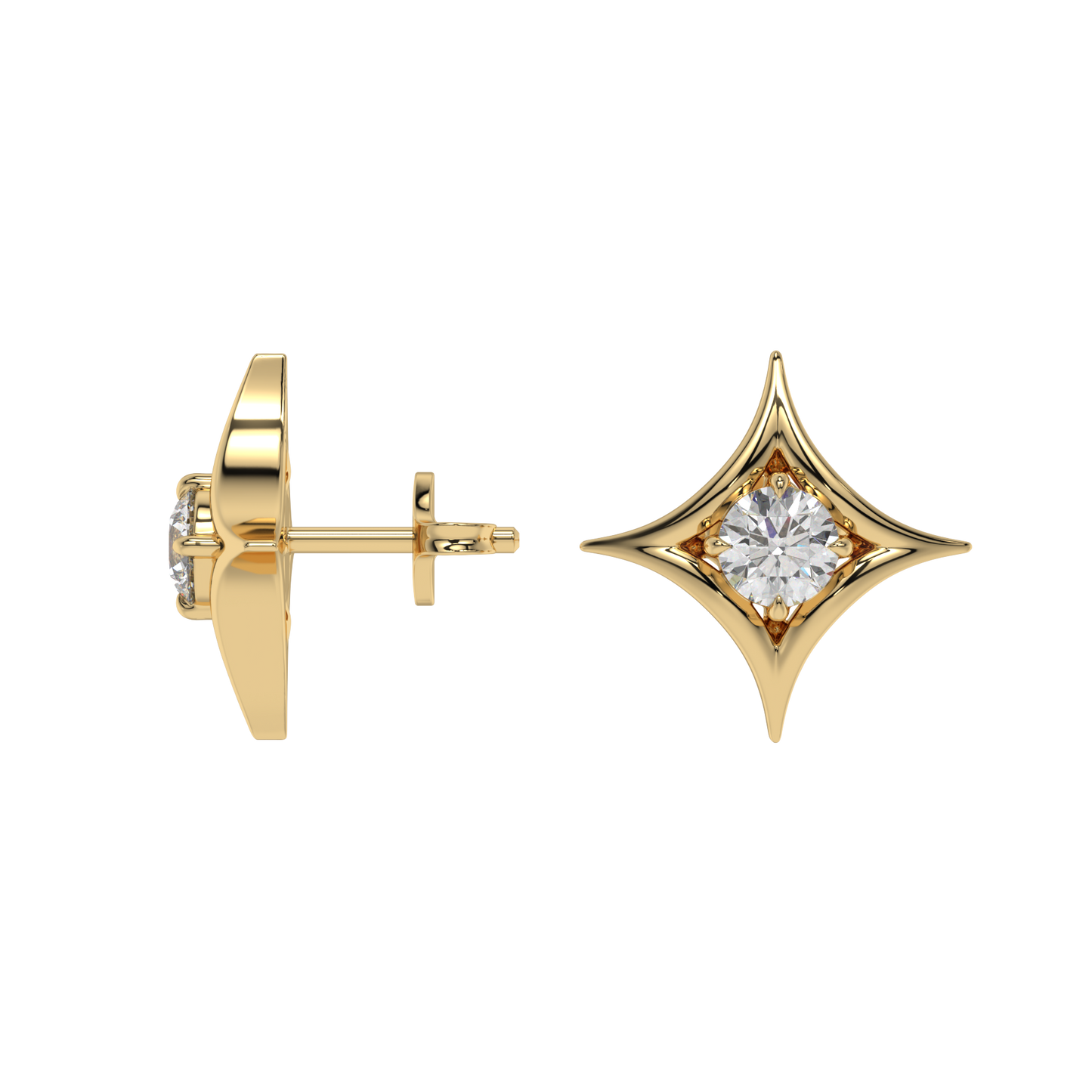 Starlight Solitaire Studs CaratLink