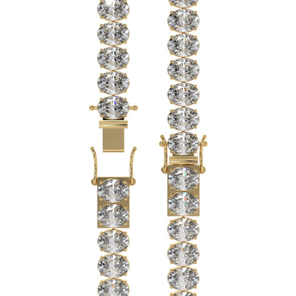 Classic Oval Diamond Tennis Bracelet Caratlink