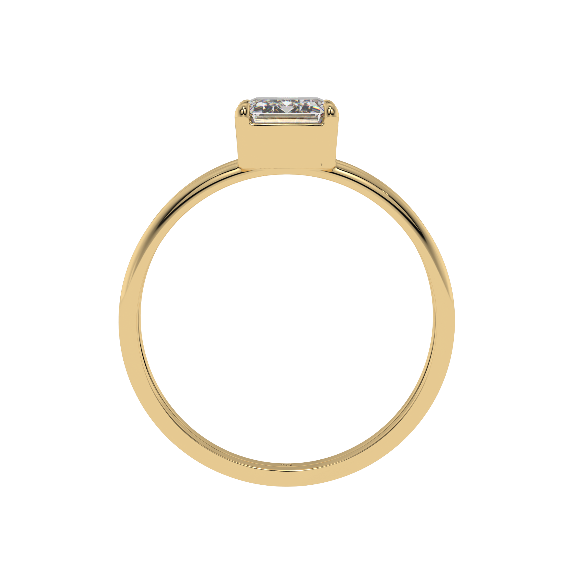 Modern Muse Emerald Solitaire Ring - Caratlink