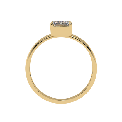 Modern Muse Emerald Solitaire Ring - Caratlink