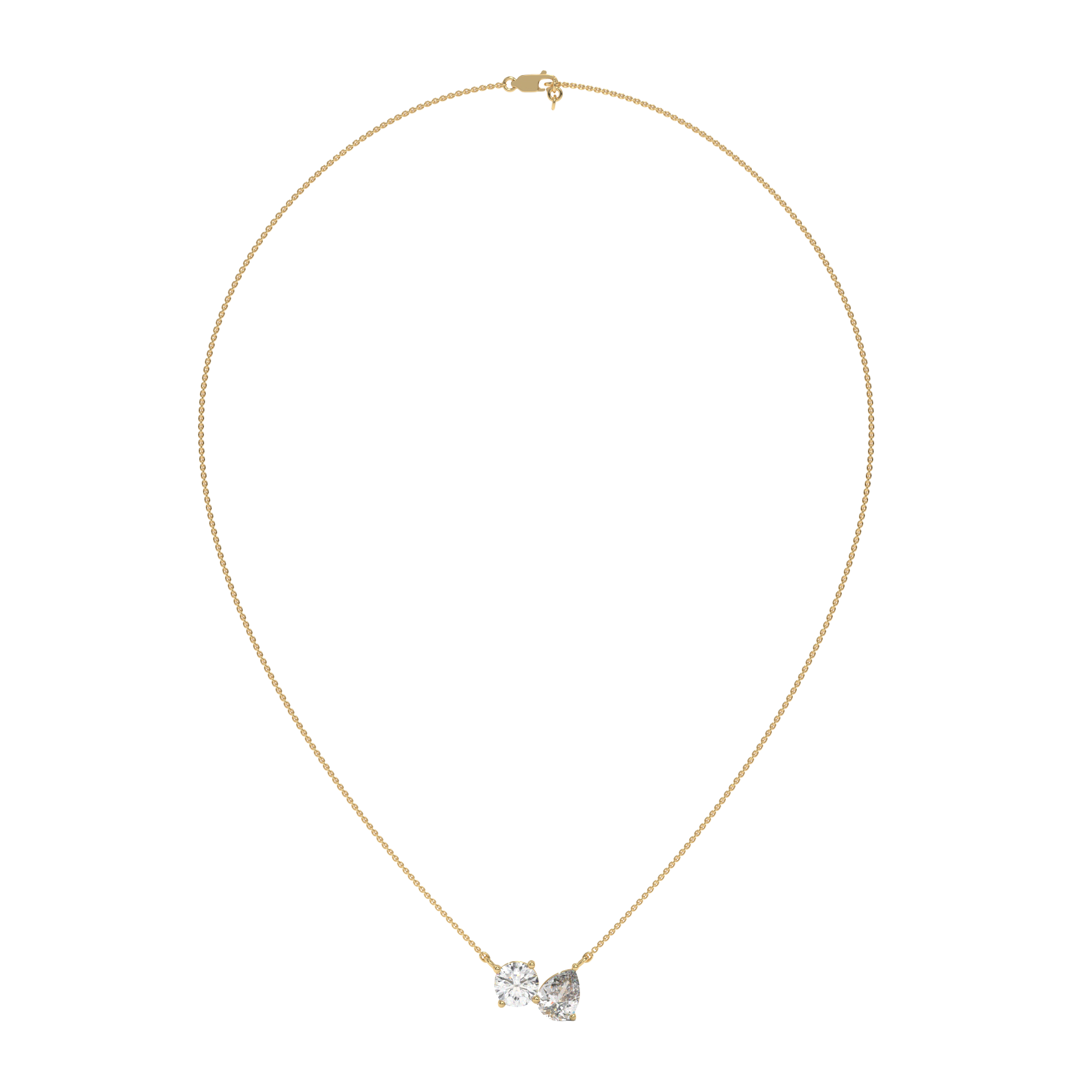 Twin Spark Pendant Necklace CaratLink