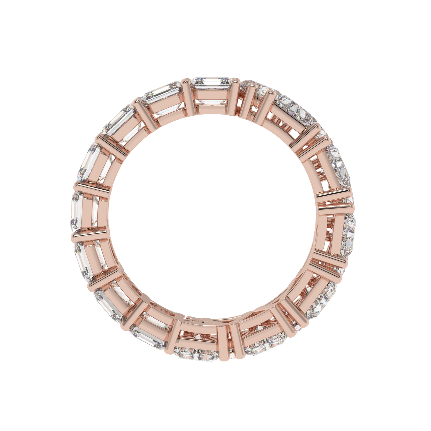 Luxe Asscher-Trillion Eternity Band Caratlink