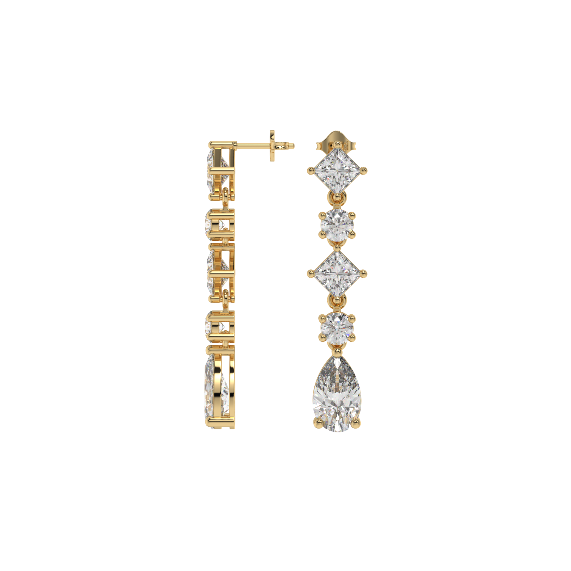 Cocktail Diamond Drop Earrings Caratlink