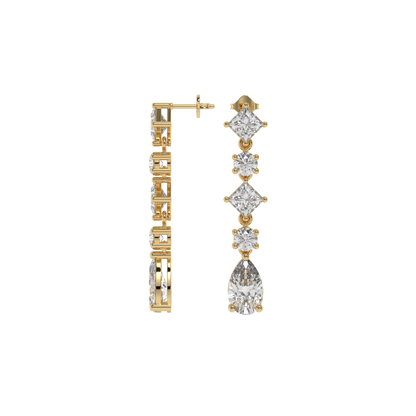 Cocktail Diamond Drop Earrings Caratlink