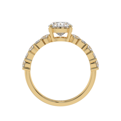 Radiant Symphony OVAL Diamond Ring - Caratlink