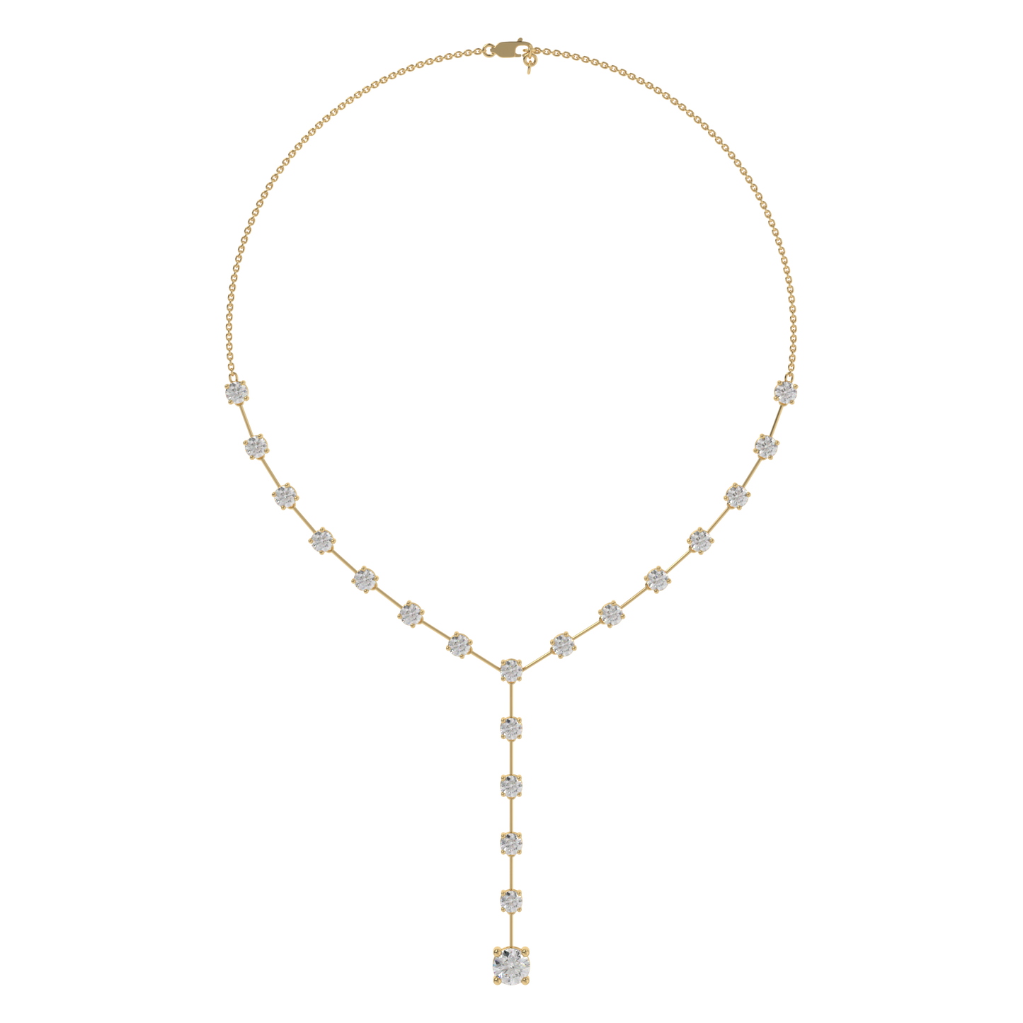 Lunara Diamond Drop Y-Necklace Caratlink