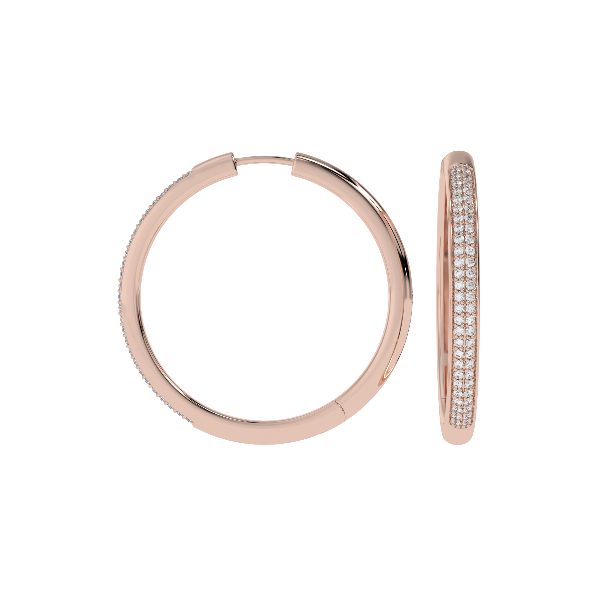 Eternal Spark Pavé Hoop Earrings Caratlink