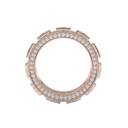 Regal Square Diamond Band