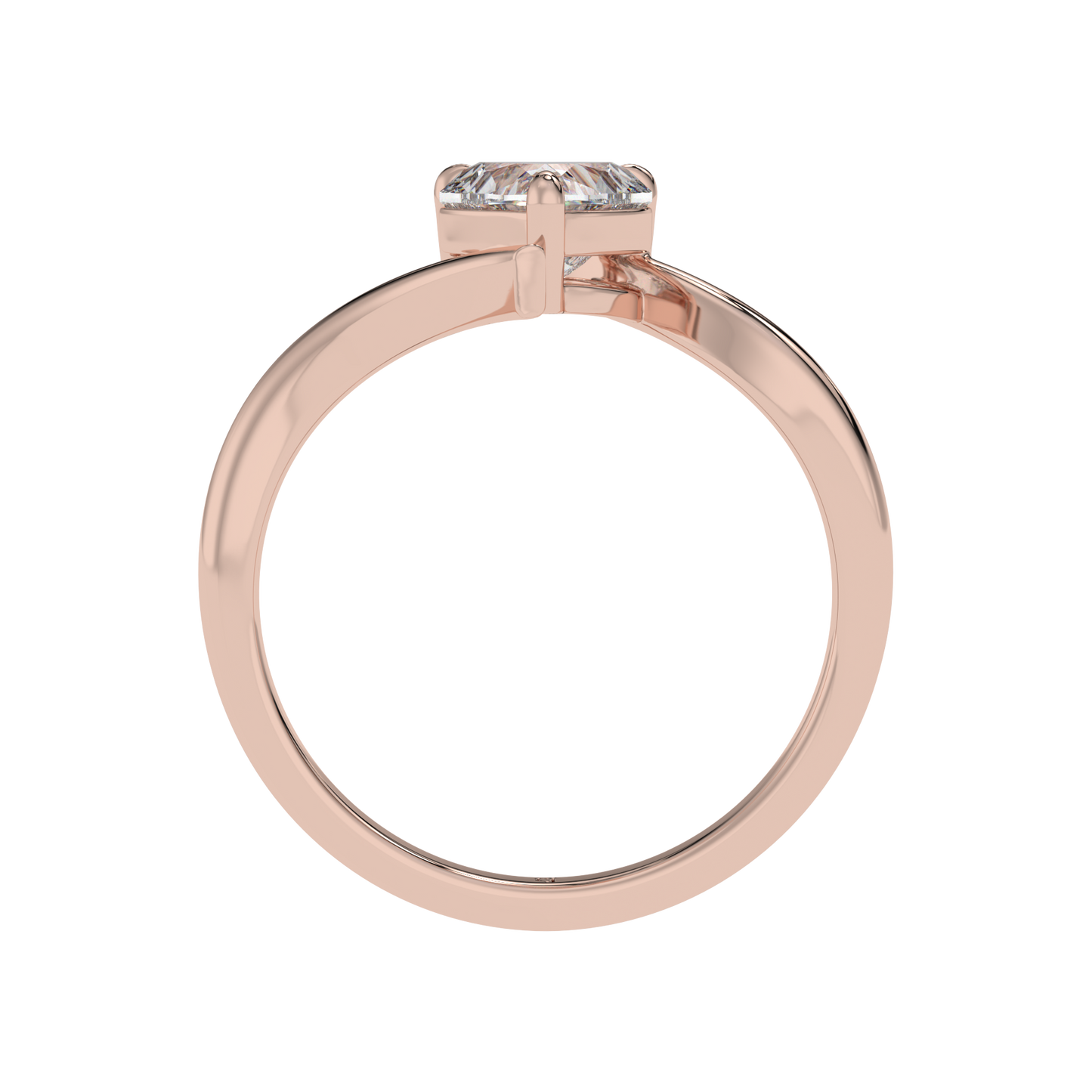 Heart Embrace Solitaire Ring - Caratlink