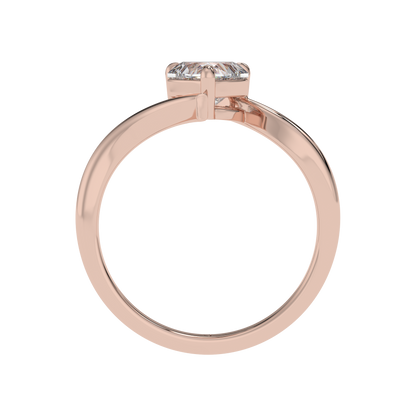 Heart Embrace Solitaire Ring - Caratlink