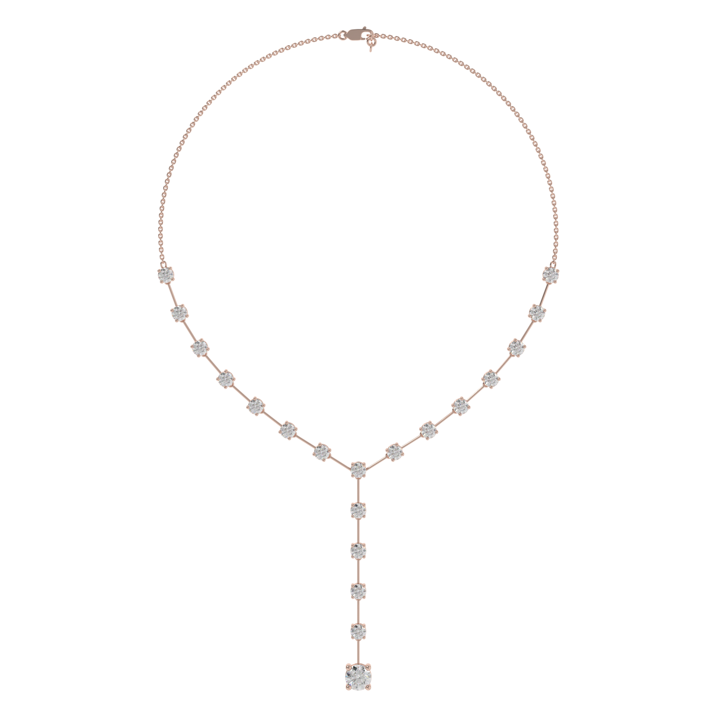 Lunara Diamond Drop Y-Necklace Caratlink