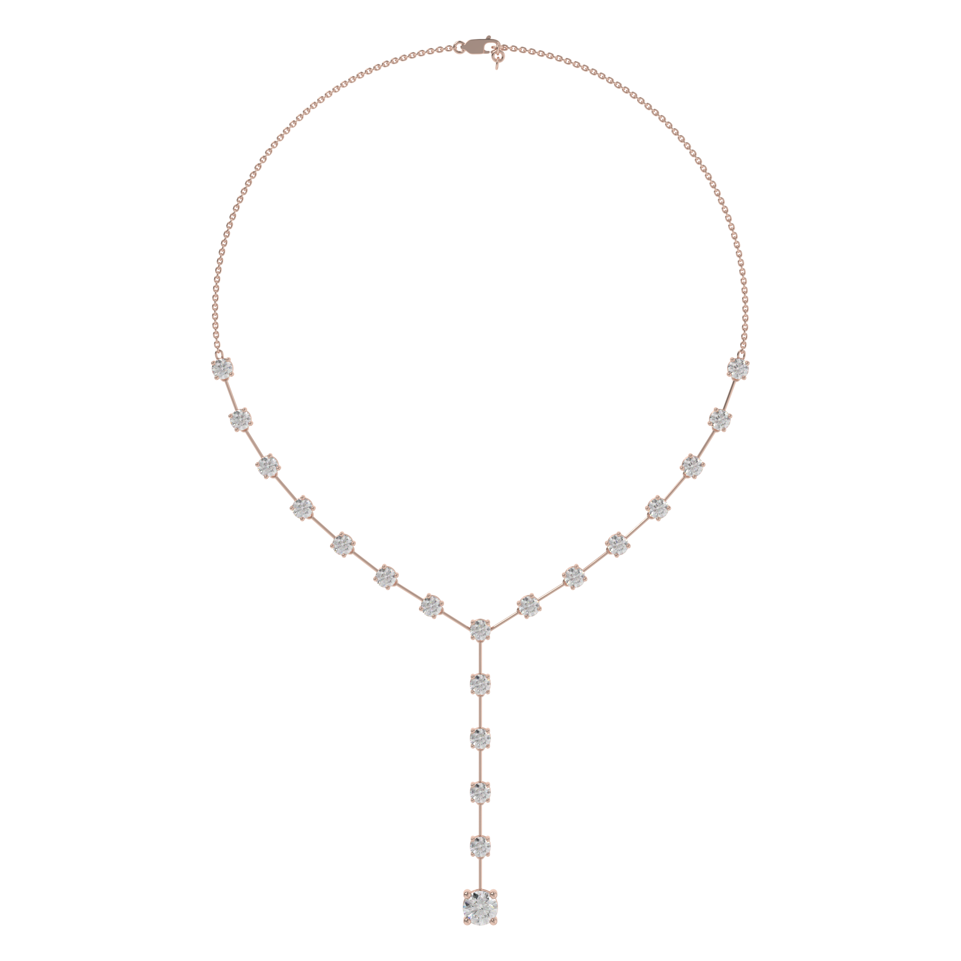 Lunara Diamond Drop Y-Necklace Caratlink