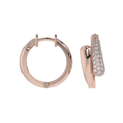 Diamond Accent Sculpted Huggies Caratlink