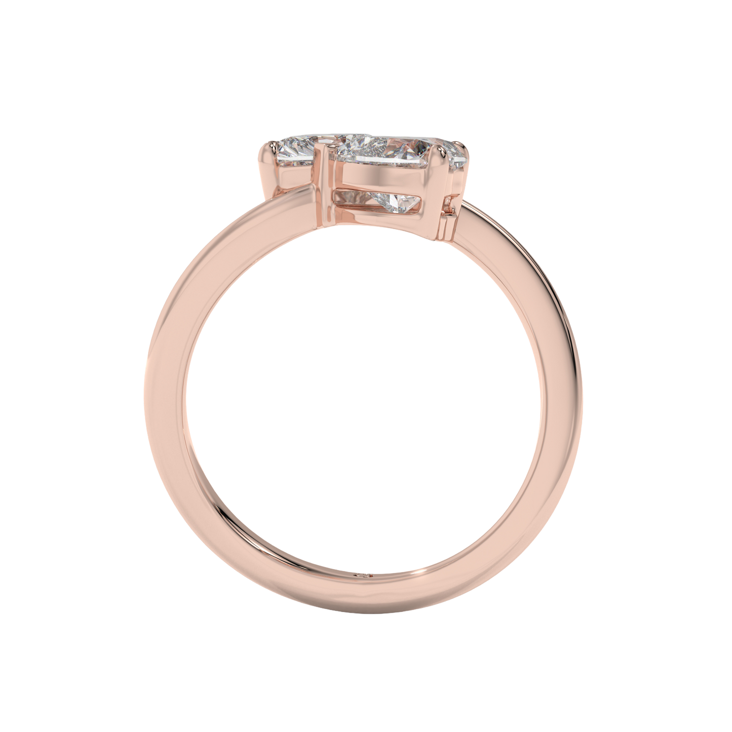 Twin Hearts Diamond Ring Caratlink