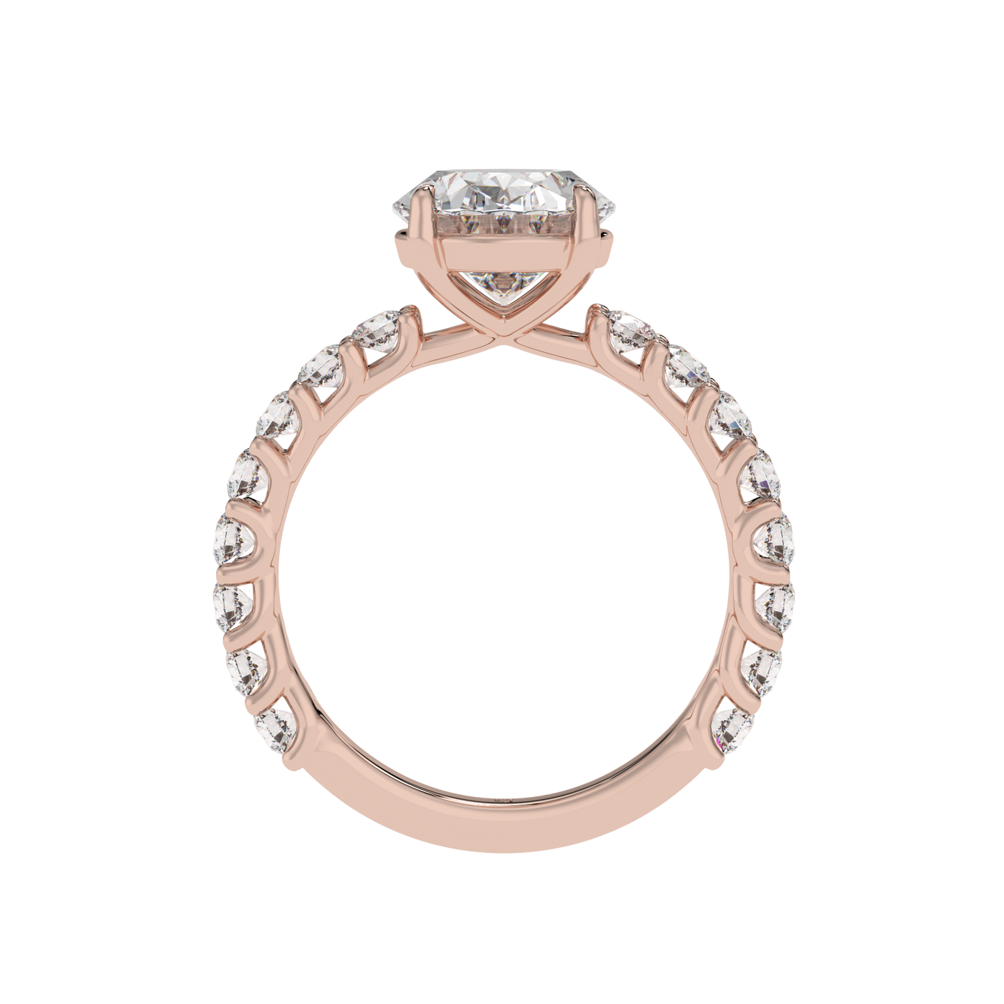 Eternal Bloom Oval Halo Ring - Caratlink