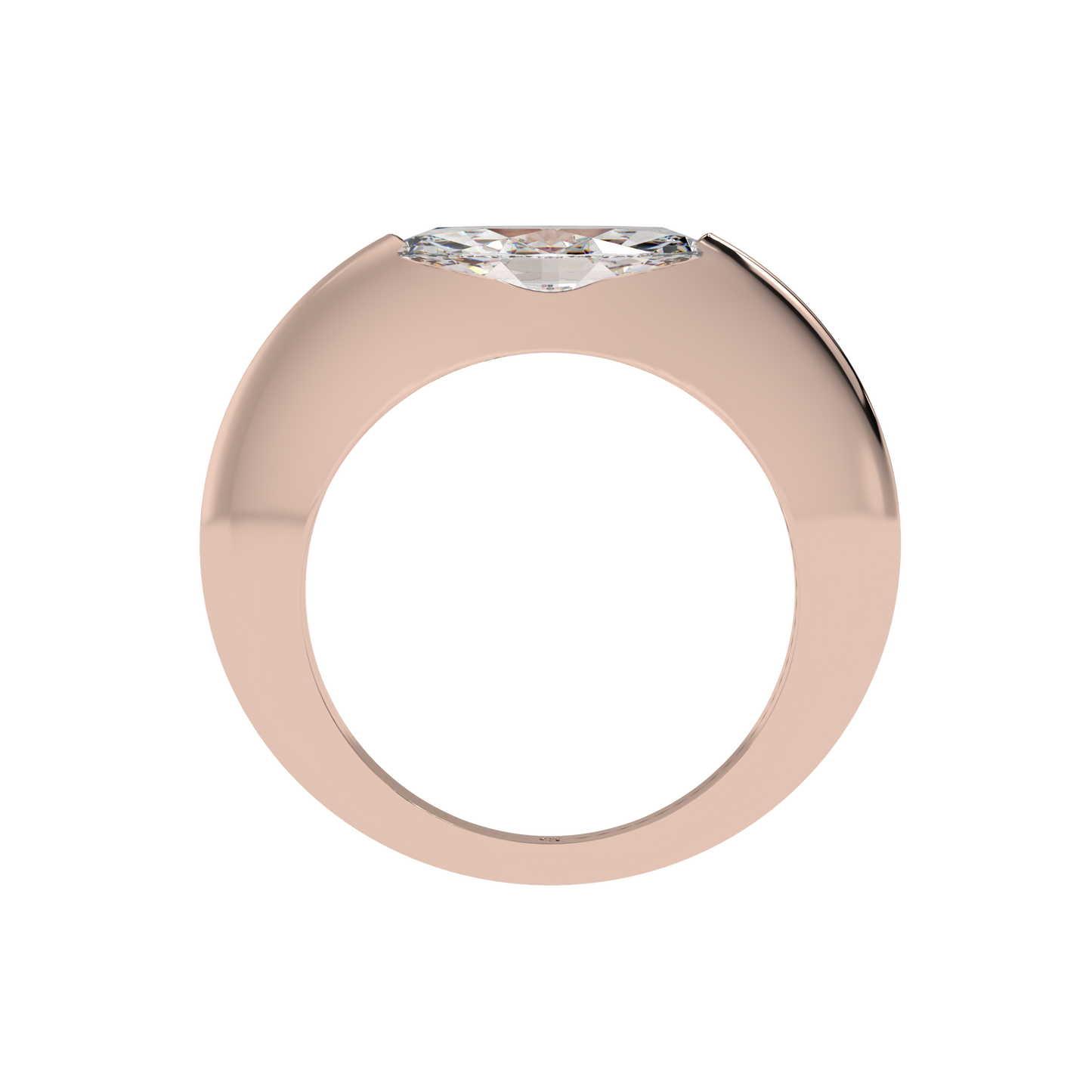 Sleek Marquise Bezel Ring - Caratlink