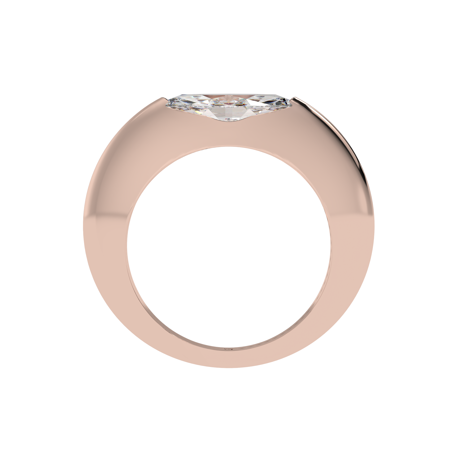 Sleek Marquise Bezel Ring - Caratlink