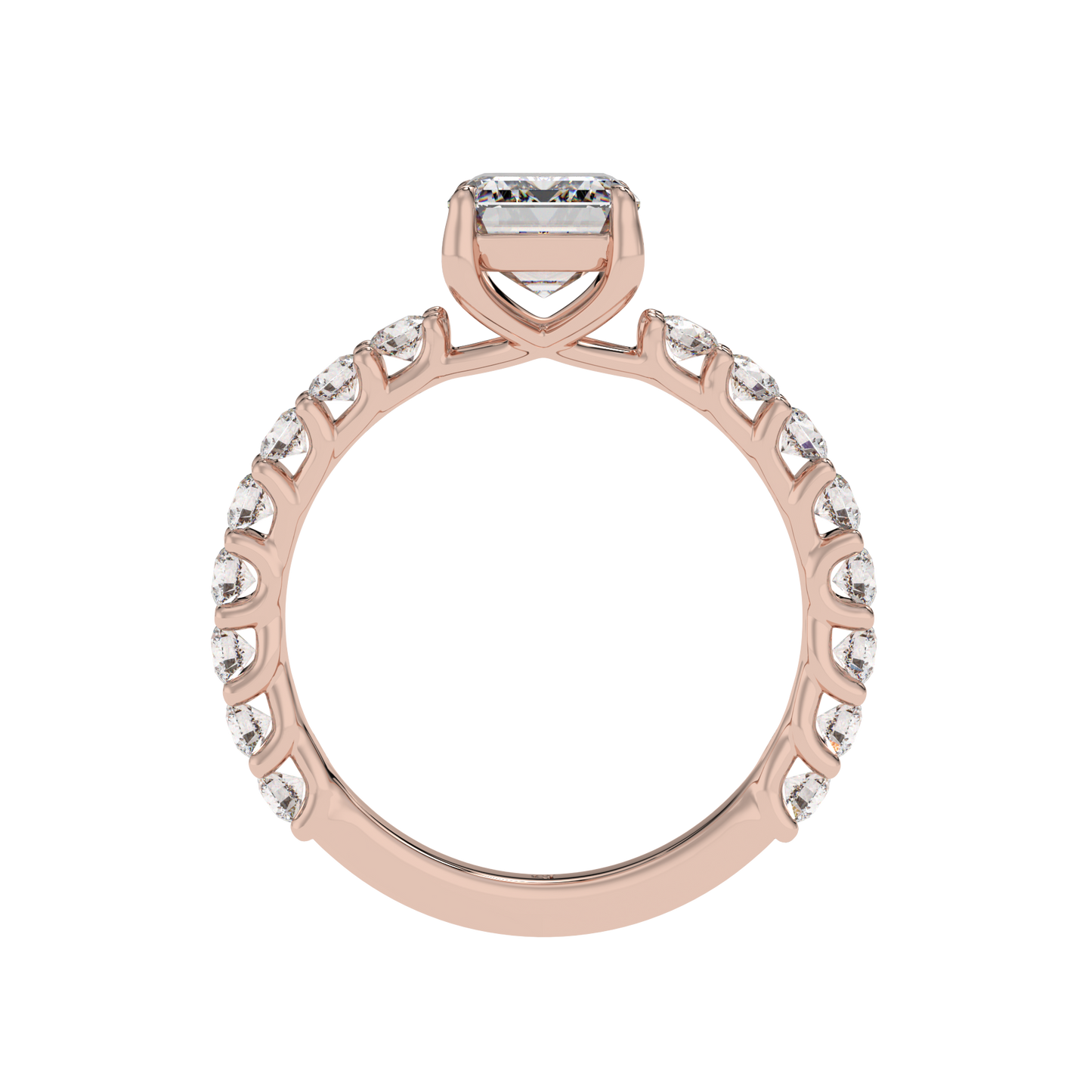 Eternal Spark Emerald Halo Ring - Caratlink