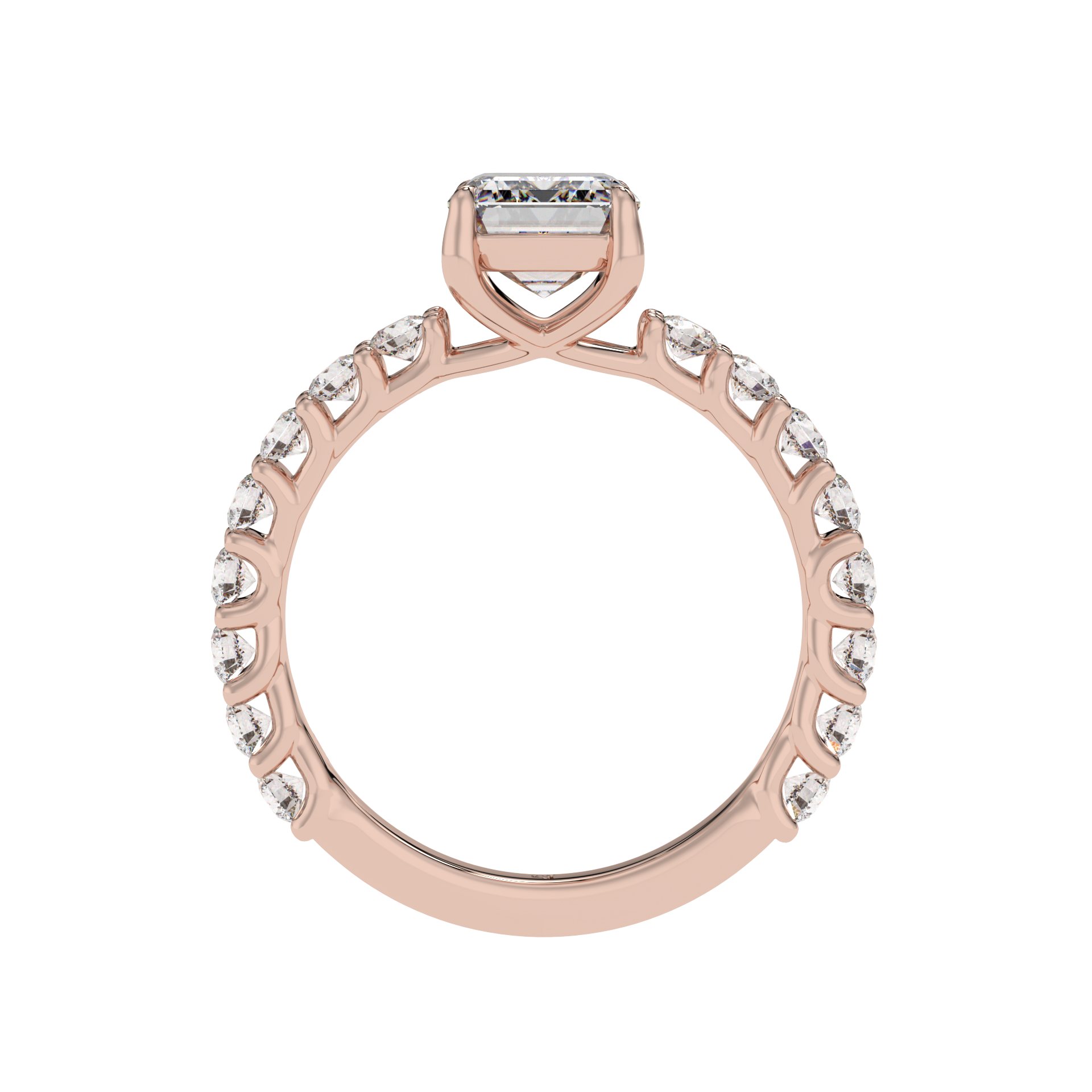 Eternal Spark Emerald Halo Ring - Caratlink