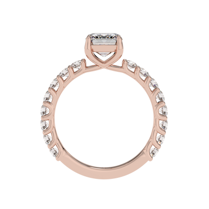 Eternal Spark Emerald Halo Ring - Caratlink